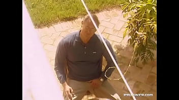 Blondes nicole and nikky blond give old man upskirt before anal sex