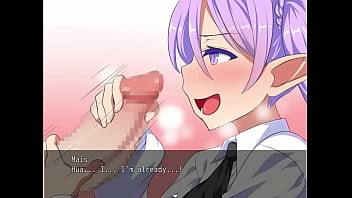 Elf playing with wood