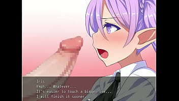 Elf playing with wood