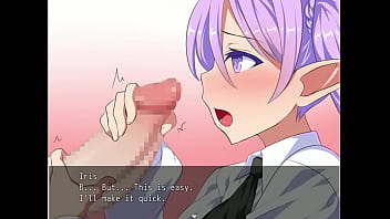 Elf playing with wood