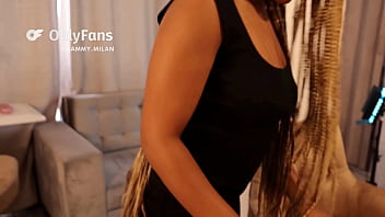 Latina arrives hot from studying and starts touching herself