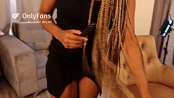 Latina arrives hot from studying and starts touching herself