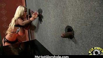 Pretty girl blowjob and facial at gloryhole 17