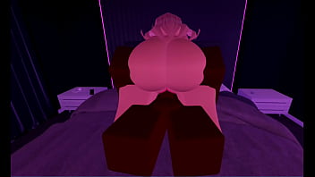 Roblox slut rides black cock