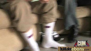 Ebony babe have a hot group fuck 9