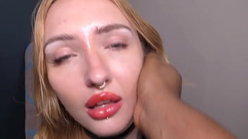 British porn model kitty marie gives perfect bbc handjob to completion