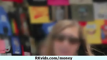 Desperate teen naked in public and fucks to pay rent 14