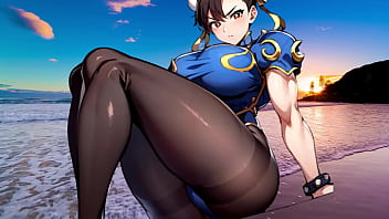 Chun li sem roupa com tesão de bikini