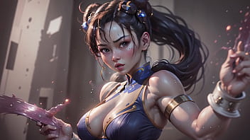 Chun li sem roupa com tesão de bikini