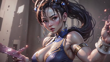 Chun li sem roupa com tesão de bikini