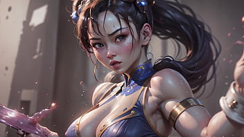 Chun li sem roupa com tesão de bikini