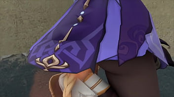 Girl farts on face animation