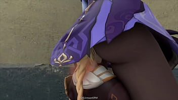 Girl farts on face animation Girl farts on face animation