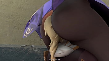 Girl farts on face animation Girl farts on face animation