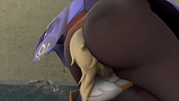 Girl farts on face animation Girl farts on face animation
