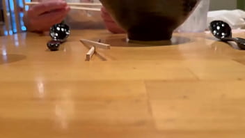 Enjoying a shared bowl of slurpy udon noodles in waikiki