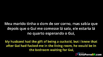 Meu primo postiço come minha esposa e depois eu