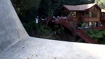 Horny blonde fuck in to the woods