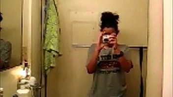 Armature shy girl strips and plays with herself