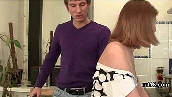 Teen tries bondage sex