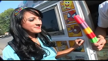 Black haired beauty deena daniels gives him head and enjoys a big cock