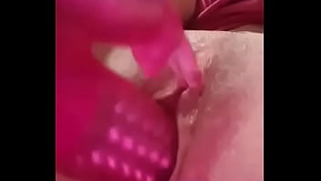 Girlfriend playing with dildo