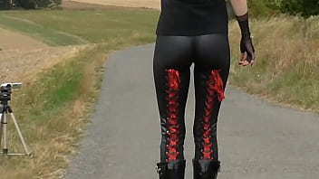 Leggings black latex