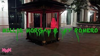 Clown queen millie morgan takes jay romero for halloween tricks or treats