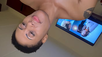 Black chick took control of the dick