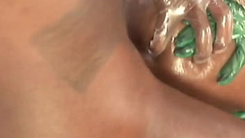 Today she is so eager to burst her wet and horny pussy the young afro american got horny and gave her pussy before training to the biggest cock she had ever desired it's great