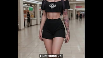 Ai dívka svádí neznámého muže v obchodním centru a poté ho potají uspokojí v šatně