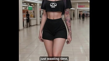 Ai dívka svádí neznámého muže v obchodním centru a poté ho potají uspokojí v šatně