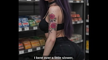 Ai dívka svádí neznámého muže v obchodním centru a poté ho potají uspokojí v šatně