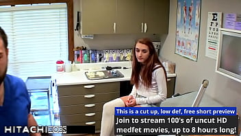 Freshman gets mandatory hitachi orgasm from doctor tampa ami rogue