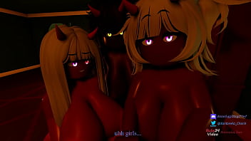 One night with 3 demonesses