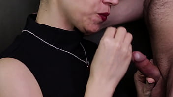 Handjob then i cum on her necklace and sleeveless turtleneck