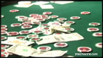 Lexi bardot gives two guys a hand and blowjob before a double facial