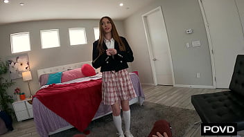 My glasford ditches school to pctice her deepthroat game