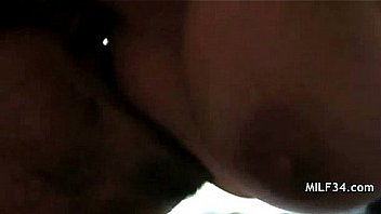 Amateur milf hottie getting a hard dong