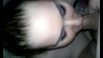 My bbw restrained and sucking cock