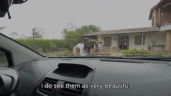 A pair of latinas use their big asses to attract clients and then fuck them melany latina