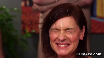 Passionate teen loves a deepthroat and quite a bit of load on her face