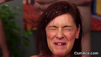 Passionate teen loves a deepthroat and quite a bit of load on her face