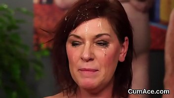 Passionate teen loves a deepthroat and quite a bit of load on her face