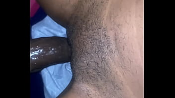 She tries to put the dick back in after creampieing her pussy