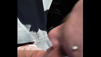 Slut sucking cock in car