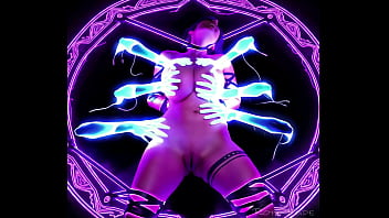 Lara croft in an halloween nightmare or dream