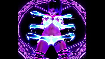 Lara croft in an halloween nightmare or dream