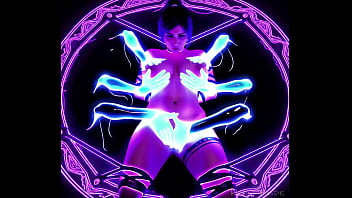 Lara croft in an halloween nightmare or dream