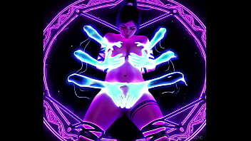 Lara croft in an halloween nightmare or dream